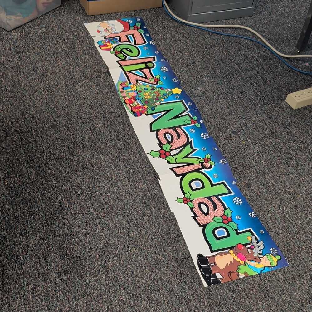 Colorful Feliz Navidad Banner